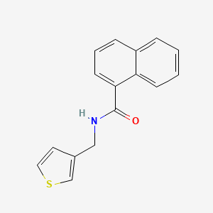 N-[(thiophen-3-yl)methyl]naphthalene-1-carboxamide