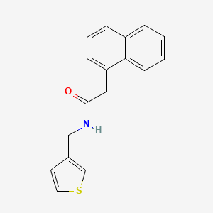 molecular formula C17H15NOS B6536794 2-(naphthalen-1-yl)-N-[(thiophen-3-yl)methyl]acetamide CAS No. 1060176-57-9