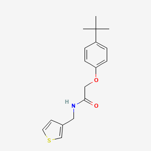 molecular formula C17H21NO2S B6536799 2-(4-tert-butylphenoxy)-N-[(thiophen-3-yl)methyl]acetamide CAS No. 1058259-02-1