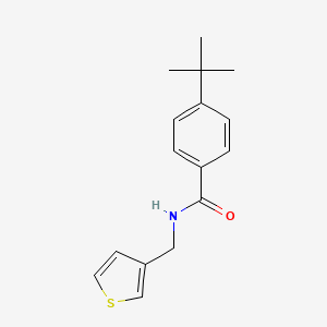 molecular formula C16H19NOS B6536822 4-tert-butyl-N-[(thiophen-3-yl)methyl]benzamide CAS No. 1060176-75-1