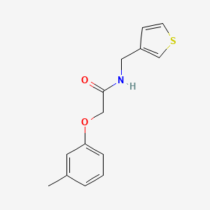 molecular formula C14H15NO2S B6536832 2-(3-methylphenoxy)-N-[(thiophen-3-yl)methyl]acetamide CAS No. 1058259-07-6