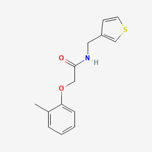 2-(2-methylphenoxy)-N-[(thiophen-3-yl)methyl]acetamide