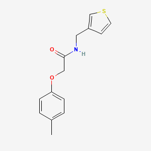 2-(4-methylphenoxy)-N-[(thiophen-3-yl)methyl]acetamide