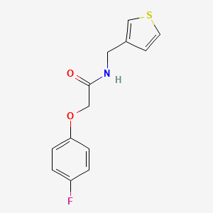 2-(4-fluorophenoxy)-N-[(thiophen-3-yl)methyl]acetamide