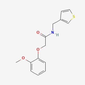 molecular formula C14H15NO3S B6536848 2-(2-methoxyphenoxy)-N-[(thiophen-3-yl)methyl]acetamide CAS No. 1058259-08-7