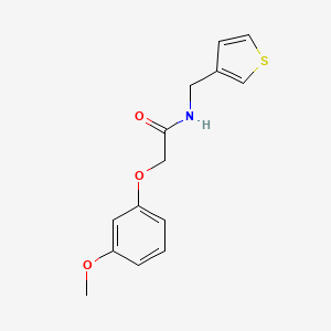 2-(3-methoxyphenoxy)-N-[(thiophen-3-yl)methyl]acetamide