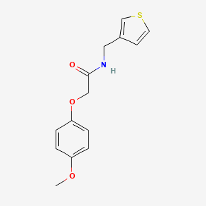 2-(4-methoxyphenoxy)-N-[(thiophen-3-yl)methyl]acetamide