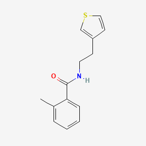 2-methyl-N-[2-(thiophen-3-yl)ethyl]benzamide