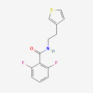 molecular formula C13H11F2NOS B6536882 2,6-difluoro-N-[2-(thiophen-3-yl)ethyl]benzamide CAS No. 1060177-35-6