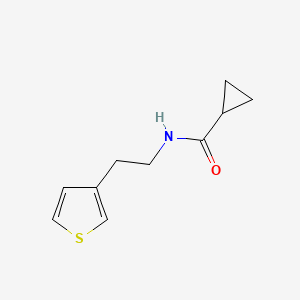 N-[2-(thiophen-3-yl)ethyl]cyclopropanecarboxamide