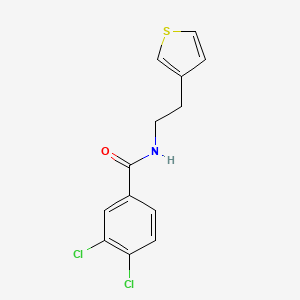 molecular formula C13H11Cl2NOS B6536893 3,4-dichloro-N-[2-(thiophen-3-yl)ethyl]benzamide CAS No. 1058259-26-9