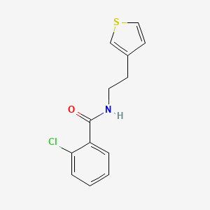 2-chloro-N-[2-(thiophen-3-yl)ethyl]benzamide