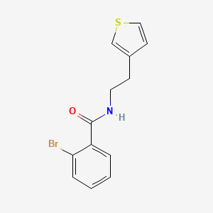 2-bromo-N-[2-(thiophen-3-yl)ethyl]benzamide