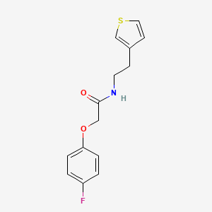 molecular formula C14H14FNO2S B6536925 2-(4-fluorophenoxy)-N-[2-(thiophen-3-yl)ethyl]acetamide CAS No. 1060178-94-0