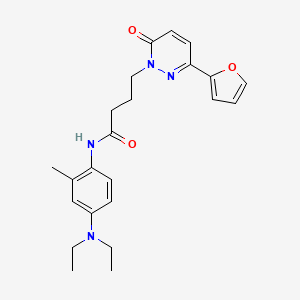 N-[4-(diethylamino)-2-methylphenyl]-4-[3-(furan-2-yl)-6-oxo-1,6-dihydropyridazin-1-yl]butanamide