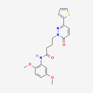 N-(2,5-dimethoxyphenyl)-4-[6-oxo-3-(thiophen-2-yl)-1,6-dihydropyridazin-1-yl]butanamide