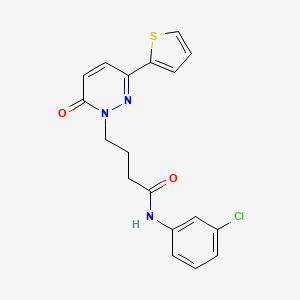 N-(3-chlorophenyl)-4-[6-oxo-3-(thiophen-2-yl)-1,6-dihydropyridazin-1-yl]butanamide