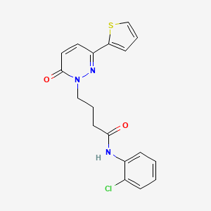 N-(2-chlorophenyl)-4-[6-oxo-3-(thiophen-2-yl)-1,6-dihydropyridazin-1-yl]butanamide