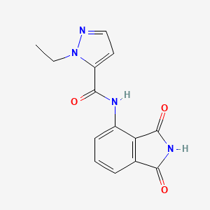 N-(1,3-dioxo-2,3-dihydro-1H-isoindol-4-yl)-1-ethyl-1H-pyrazole-5-carboxamide