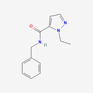 molecular formula C13H15N3O B6537184 N-benzyl-1-ethyl-1H-pyrazole-5-carboxamide CAS No. 1170652-45-5