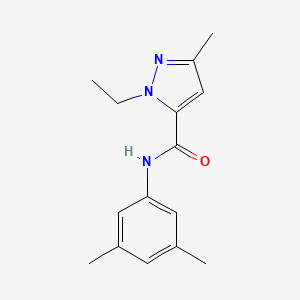 molecular formula C15H19N3O B6537265 N-(3,5-dimethylphenyl)-1-ethyl-3-methyl-1H-pyrazole-5-carboxamide CAS No. 1171360-51-2