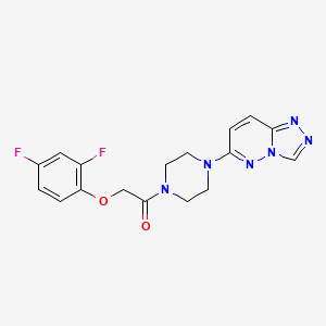 2-(2,4-difluorophenoxy)-1-(4-{[1,2,4]triazolo[4,3-b]pyridazin-6-yl}piperazin-1-yl)ethan-1-one