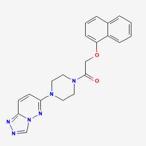 molecular formula C21H20N6O2 B6537282 2-(naphthalen-1-yloxy)-1-(4-{[1,2,4]triazolo[4,3-b]pyridazin-6-yl}piperazin-1-yl)ethan-1-one CAS No. 1058204-50-4