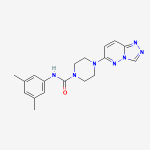 molecular formula C18H21N7O B6537302 N-(3,5-dimethylphenyl)-4-{[1,2,4]triazolo[4,3-b]pyridazin-6-yl}piperazine-1-carboxamide CAS No. 1058237-08-3