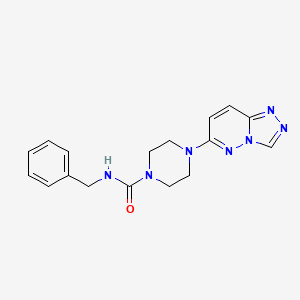 molecular formula C17H19N7O B6537320 N-benzyl-4-{[1,2,4]triazolo[4,3-b]pyridazin-6-yl}piperazine-1-carboxamide CAS No. 1060205-75-5
