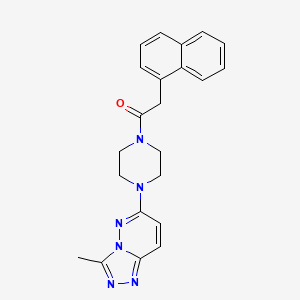 molecular formula C22H22N6O B6537326 1-(4-{3-methyl-[1,2,4]triazolo[4,3-b]pyridazin-6-yl}piperazin-1-yl)-2-(naphthalen-1-yl)ethan-1-one CAS No. 1058204-83-3
