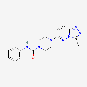 4-{3-methyl-[1,2,4]triazolo[4,3-b]pyridazin-6-yl}-N-phenylpiperazine-1-carboxamide