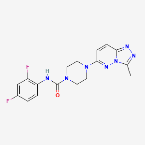 molecular formula C17H17F2N7O B6537342 N-(2,4-difluorophenyl)-4-{3-methyl-[1,2,4]triazolo[4,3-b]pyridazin-6-yl}piperazine-1-carboxamide CAS No. 1040639-93-7