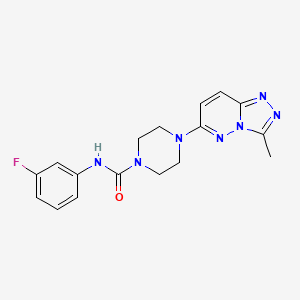 molecular formula C17H18FN7O B6537350 N-(3-fluorophenyl)-4-{3-methyl-[1,2,4]triazolo[4,3-b]pyridazin-6-yl}piperazine-1-carboxamide CAS No. 1058228-33-3