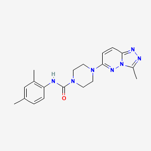 molecular formula C19H23N7O B6537358 N-(2,4-dimethylphenyl)-4-{3-methyl-[1,2,4]triazolo[4,3-b]pyridazin-6-yl}piperazine-1-carboxamide CAS No. 1058228-34-4
