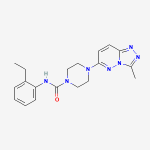 molecular formula C19H23N7O B6537364 N-(2-ethylphenyl)-4-{3-methyl-[1,2,4]triazolo[4,3-b]pyridazin-6-yl}piperazine-1-carboxamide CAS No. 1058448-10-4