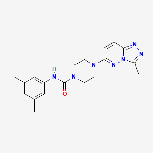 molecular formula C19H23N7O B6537375 N-(3,5-dimethylphenyl)-4-{3-methyl-[1,2,4]triazolo[4,3-b]pyridazin-6-yl}piperazine-1-carboxamide CAS No. 1060208-21-0