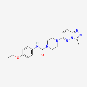 molecular formula C19H23N7O2 B6537382 N-(4-ethoxyphenyl)-4-{3-methyl-[1,2,4]triazolo[4,3-b]pyridazin-6-yl}piperazine-1-carboxamide CAS No. 1058237-42-5