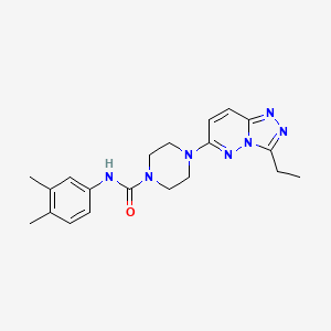 molecular formula C20H25N7O B6537393 N-(3,4-dimethylphenyl)-4-{3-ethyl-[1,2,4]triazolo[4,3-b]pyridazin-6-yl}piperazine-1-carboxamide CAS No. 1058255-77-8
