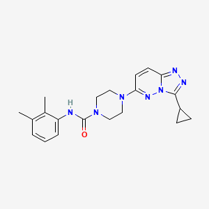 molecular formula C21H25N7O B6537461 4-{3-cyclopropyl-[1,2,4]triazolo[4,3-b]pyridazin-6-yl}-N-(2,3-dimethylphenyl)piperazine-1-carboxamide CAS No. 1060198-87-9