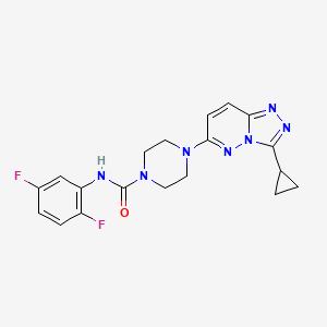 4-{3-cyclopropyl-[1,2,4]triazolo[4,3-b]pyridazin-6-yl}-N-(2,5-difluorophenyl)piperazine-1-carboxamide