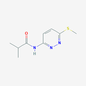 2-methyl-N-[6-(methylsulfanyl)pyridazin-3-yl]propanamide