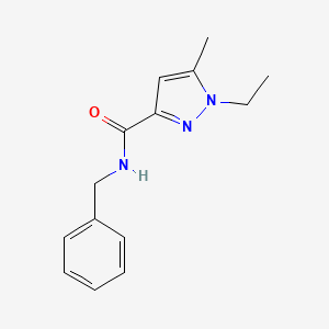 molecular formula C14H17N3O B6538236 N-benzyl-1-ethyl-5-methyl-1H-pyrazole-3-carboxamide CAS No. 1172862-72-4