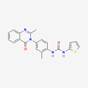 1-[2-methyl-4-(2-methyl-4-oxo-3,4-dihydroquinazolin-3-yl)phenyl]-3-(thiophen-2-yl)urea