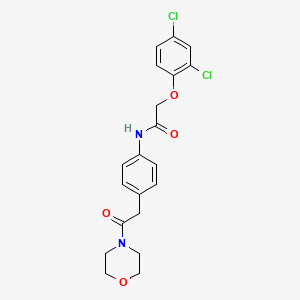 molecular formula C20H20Cl2N2O4 B6538803 2-(2,4-dichlorophenoxy)-N-{4-[2-(morpholin-4-yl)-2-oxoethyl]phenyl}acetamide CAS No. 1070960-79-0