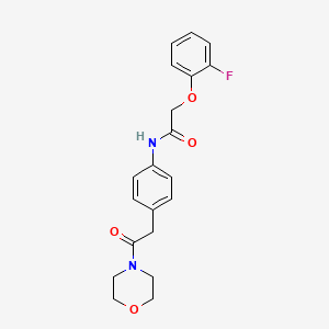 molecular formula C20H21FN2O4 B6538826 2-(2-fluorophenoxy)-N-{4-[2-(morpholin-4-yl)-2-oxoethyl]phenyl}acetamide CAS No. 1060329-41-0