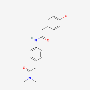 molecular formula C19H22N2O3 B6538845 2-{4-[2-(4-methoxyphenyl)acetamido]phenyl}-N,N-dimethylacetamide CAS No. 1060308-85-1