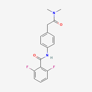 molecular formula C17H16F2N2O2 B6538860 N-{4-[(dimethylcarbamoyl)methyl]phenyl}-2,6-difluorobenzamide CAS No. 1060281-18-6