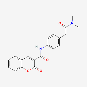 molecular formula C20H18N2O4 B6538914 N-{4-[(dimethylcarbamoyl)methyl]phenyl}-2-oxo-2H-chromene-3-carboxamide CAS No. 1060281-69-7