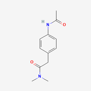 molecular formula C12H16N2O2 B6538939 2-(4-acetamidophenyl)-N,N-dimethylacetamide CAS No. 1060281-99-3