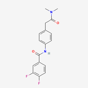 molecular formula C17H16F2N2O2 B6538943 N-{4-[(dimethylcarbamoyl)methyl]phenyl}-3,4-difluorobenzamide CAS No. 1060310-10-2